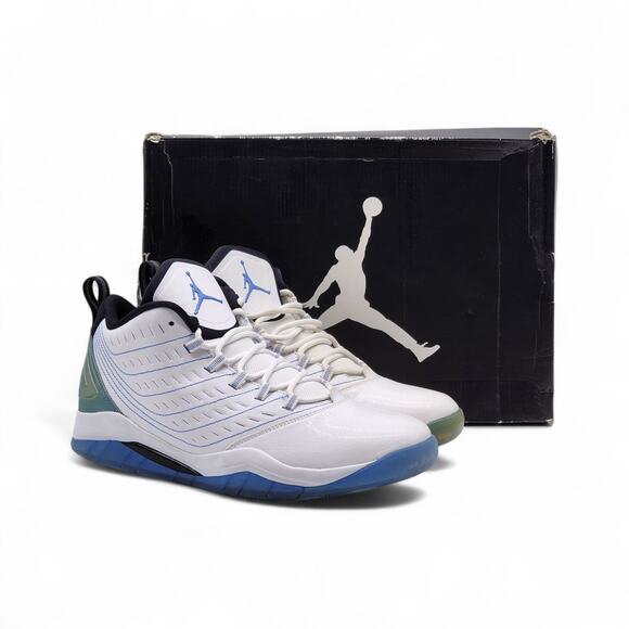 Nike Jordan Velocity BP White Legend Blue 688975-117 Size 9 US 2014 - Preowned - Picture 1 of 10